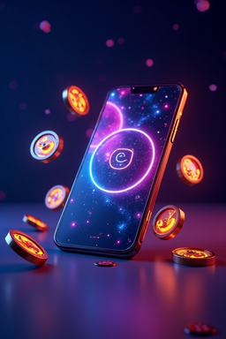 Celular con app de casino
